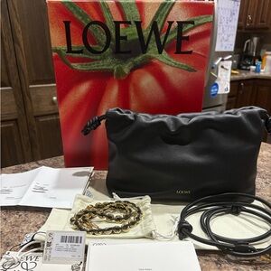 BRAND NEW! Loewe Medium Flamenco Purse Black Purchased Loewe Client Services😍